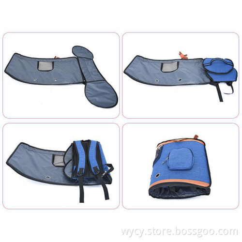 Pet Folding Expandable Design Cat Carrier Backpack